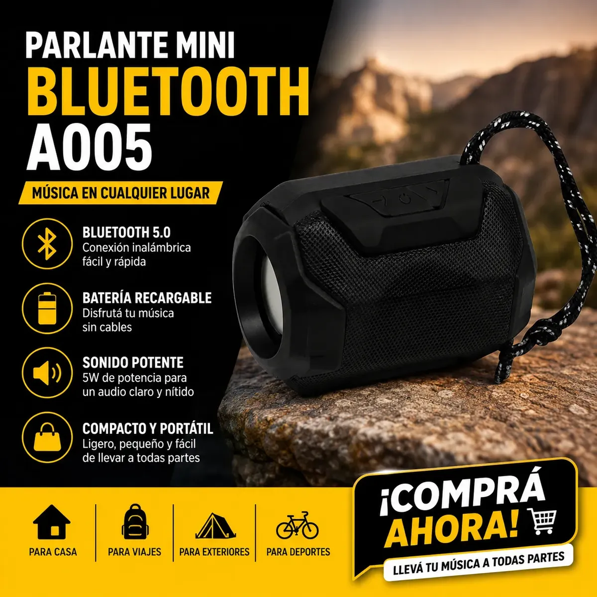 Parlante chico Bluetooth - Imagen 2